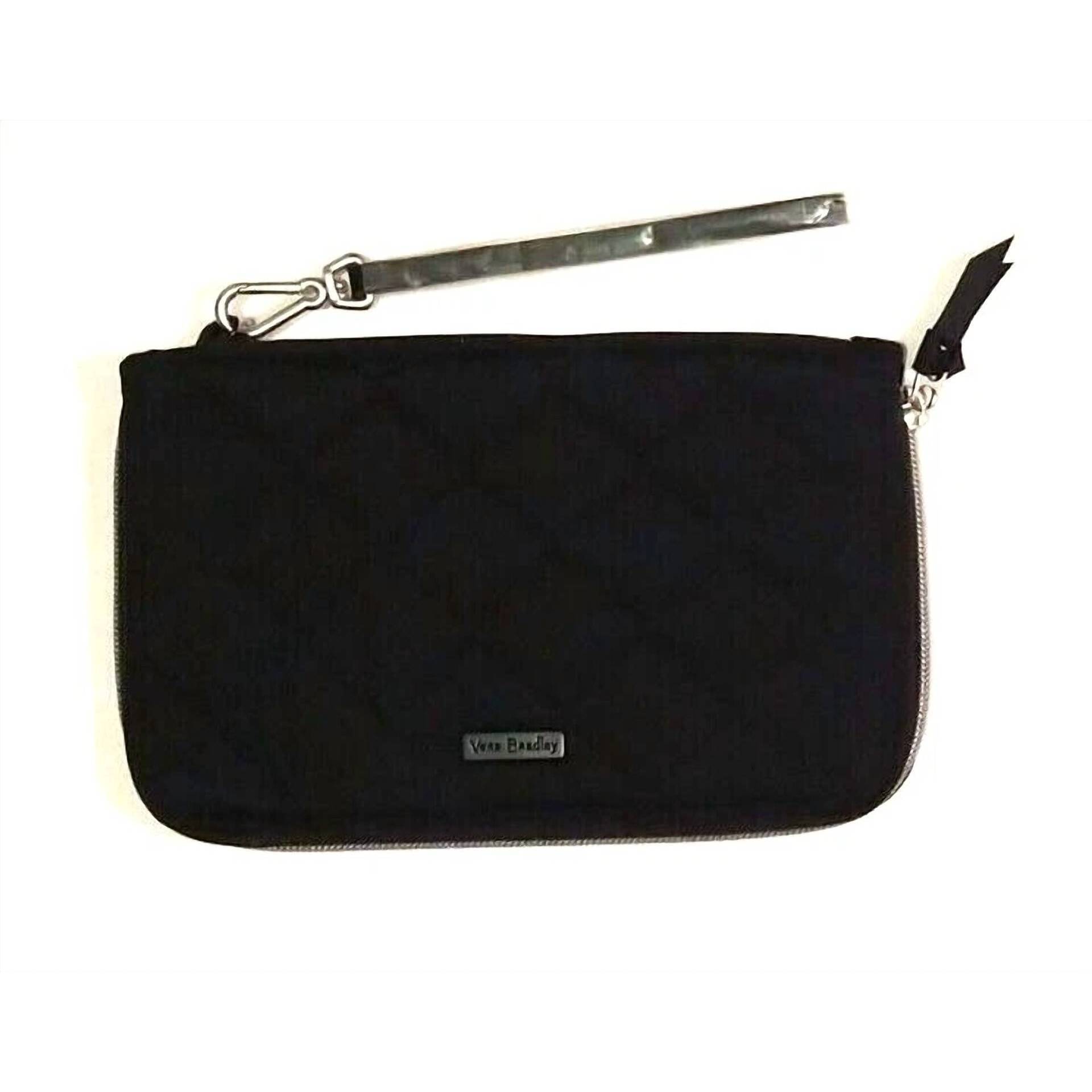 New Vera Bradley Women's Rfid On The Go Wristlet Wallet In Black
